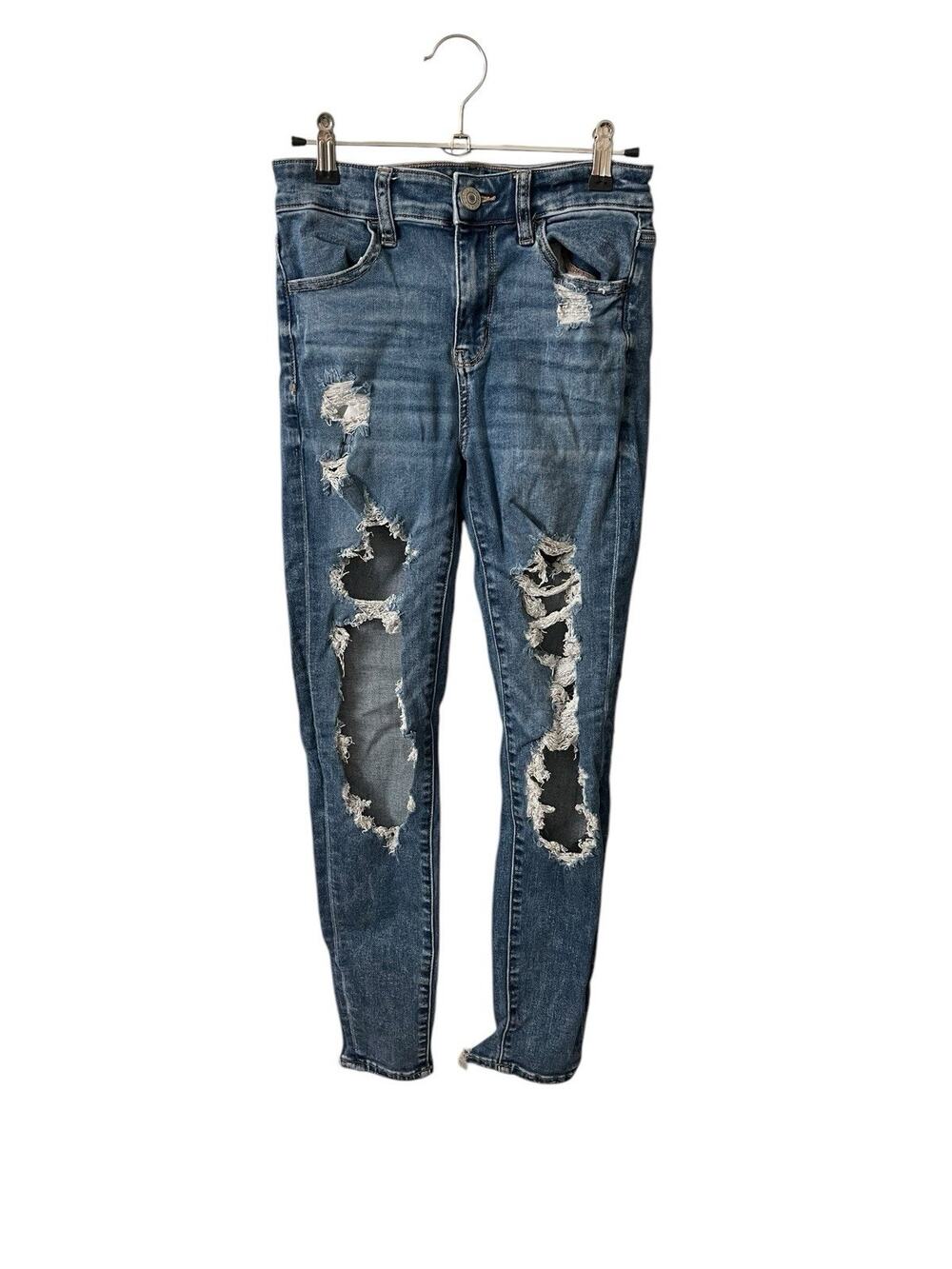 American Eagle 4 Regular HiRise Jegging Distressed Next Level Stretch